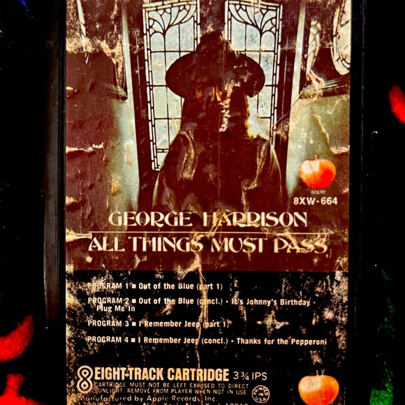 George Harrison “All Things Must Pass” (2) 8-Track Tape Apple Records 1970 - Picture 1 of 5